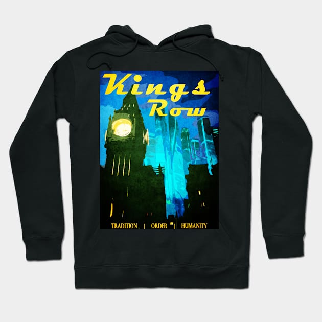 King's Row Vintage Travel Poster Hoodie by SLAPAPOW